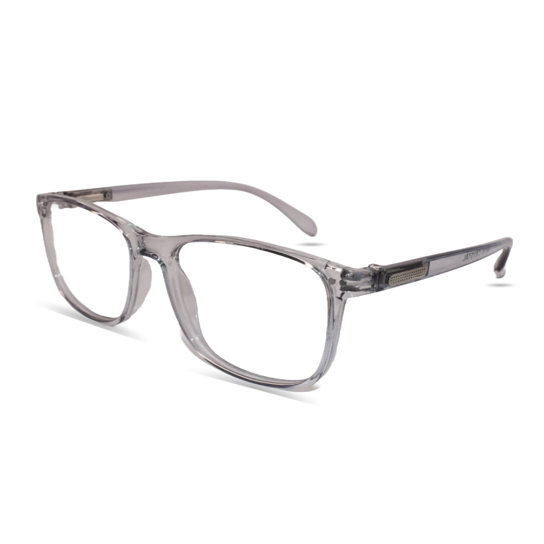 Transparent Brown Rectangle Eyeglasses Frame – Lightweight Unisex Optical Glasses - Image 3