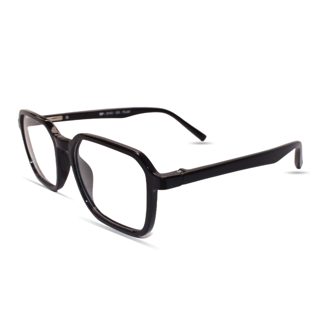 Classic Black Bold Square Eyeglass Frame