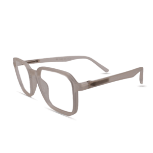 Modern Transparent Square Eyeglasses – Lightweight Matte Frame with Contemporary Minimalist Design