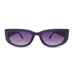 Matte Purple Narrow Cat-Eye Sunglasses – Retro Chic Slim Frame Shades for Women